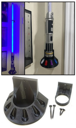Lightsaber wall mount holder - lightsaber,